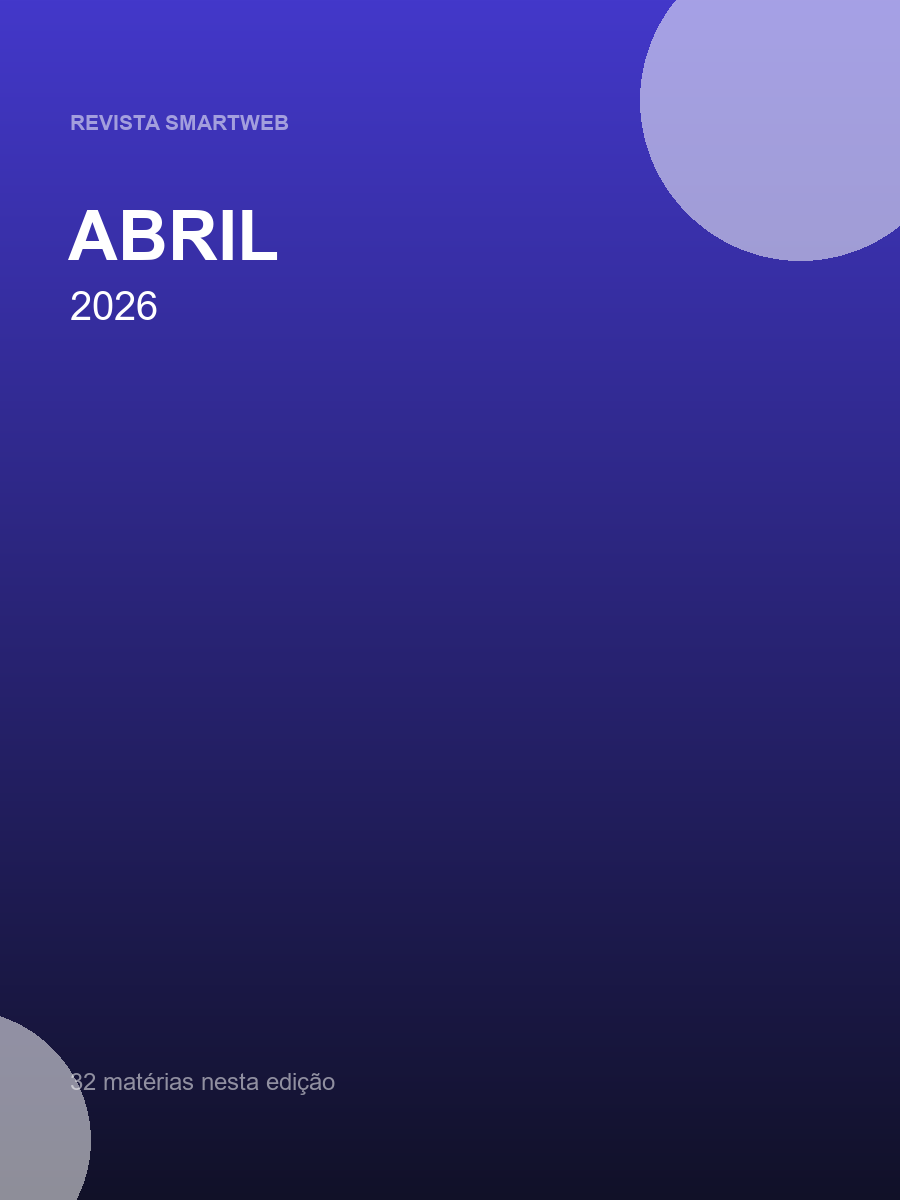 Capa de Revista SmartWeb — Abril de 2026
