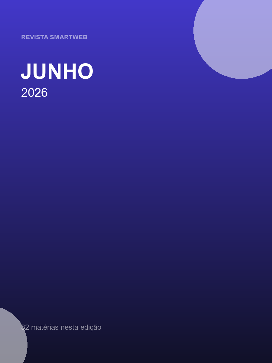 Capa de Revista SmartWeb — Junho de 2026